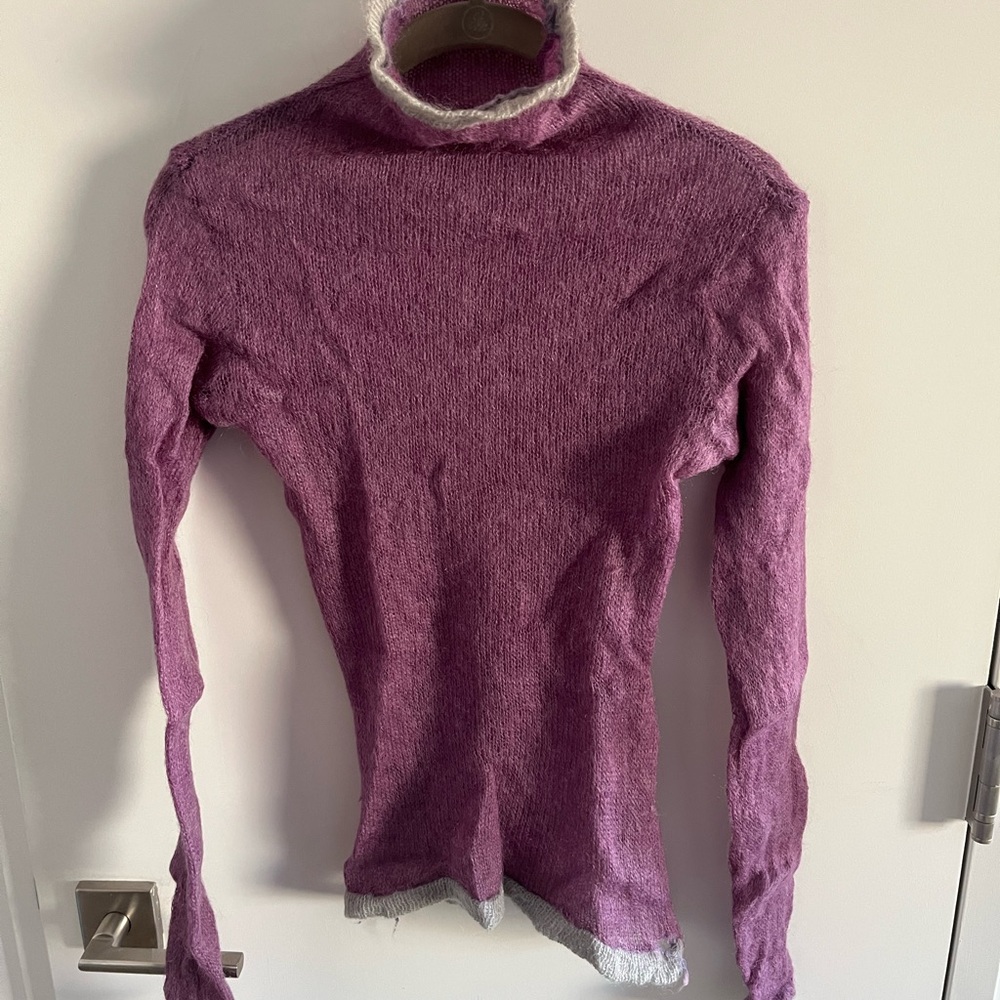 Women's Purple mohair Sweater